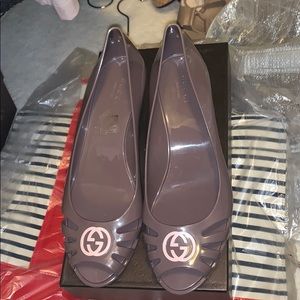 Gucci jelly platform shoes